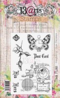 Set of polymer stamps A6 - Time flies - His&Hers 2