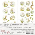 Digi Label Set - Holy Communion, 15,5x30,5cm (4 sheets, 2 designs, 2x2 one-sided sheets, 250g) (clr 20)