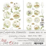 Digi Label Set - Wedding, Celebrate Moments, 15,5x30,5cm (6 sheets, 2 designs, 2x3 one-sided sheets, 250g)