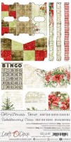 Junk Journal Set Christmas Time, 15,5x30,5cm, 250 gsm (12 sheets, 6 designs, 2x6 double-sided sheets + bonus design on the cover)