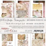 Junk Journal Set Vintage Treasure, 15,5x30,5cm (6 one and double sided sheets, 250g/190g)