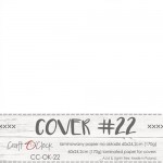Cover 22, 60x24,2cm, laminated paper 170 gsm, matte finish (for albums max 20x20cm)