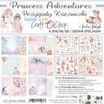 Special Paper Collection Set 20,3x20,3cm Creative Young - Princess Adventures, 190 gsm (32 sheets: 2x6 double-sided sheets, 2x3 extras to cut PRE-CUT, 2x1 extras to cut , bonus design 4 sheets, 2 designs)