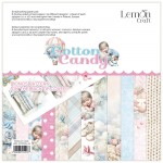 Paper Pad Cotton Candy 30,5x30,5cm, 250 gsm (6 double-sided sheets, 12 designs, bonus design 30,5x30,5 cm on the cover)