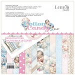Paper Pad Cotton Candy 20,3x20,3cm, 250 gsm (18 sheets, 12 designs, 3x6 double-sided sheets + bonus design on the cover)