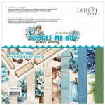 Paper Pad Dear Diary – Forget Me Not - Elements and Basic, 20,3x20,3cm, 250 gsm (18 sheets, 12 designs, 3x6 double-sided sheets + bonus design on the