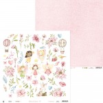 Double-sided paper 30,5x30,5cm Believe in Fairies – 07, 240 gsm (1 sheet)