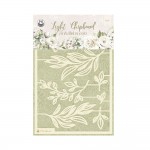 Light chipboard embellishments Love and Lace 04, 15x10 cm, engraved