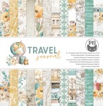 Paper Collection Set 30,5x30,5cm Travel Journal, 240 gsm (12 double-sided sheets, 12 designs, 2x6 double-sided sheets, 2x bonus design 30,5x30,5 cm on the cover)