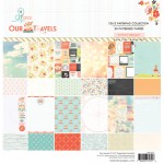 Travel 12x12 Paper Pad (24 double-sided sheets, 24 designs, 2 units of each sheet)