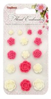 Set of flowers, Floral Embroidery 1 (resin) (clr 50)