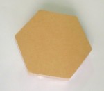 Papier-Mache Coaster Hexagon (11x9.5cm) (10 Piece Set)