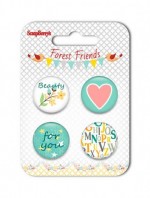 Forest Friends Metal Embellishments (For You) (clr 50)