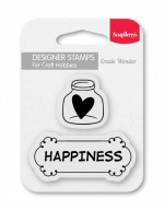Set of stamps 7*7 cm Happiness (clr 70)