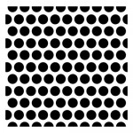 Stencil Dotted pattern 15,2*15,2cm thickness 0,31mm