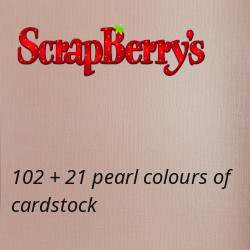  ScrapBerry’s new colours of regular and pearl cardstock