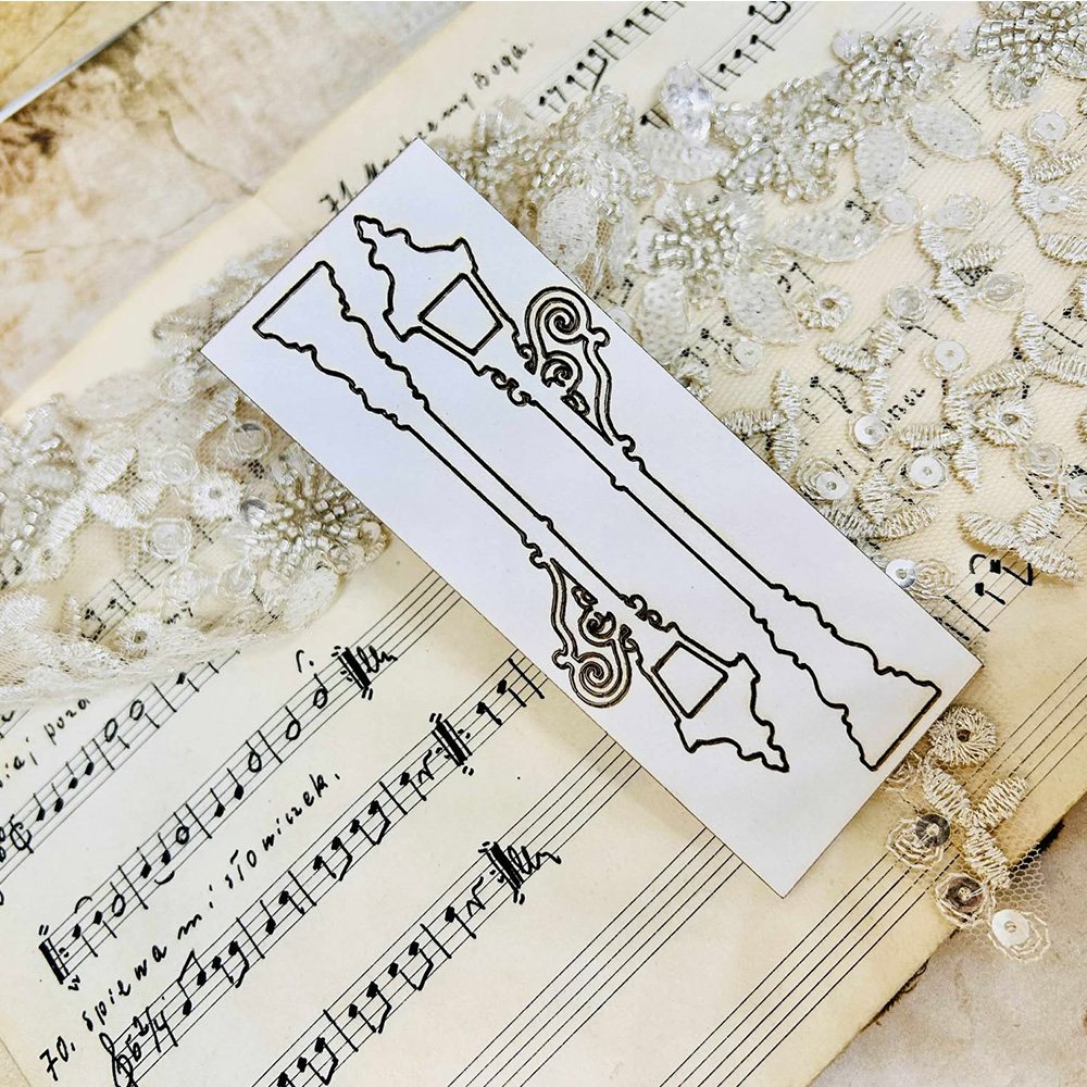 Chipboard Street Lamps, Behind Closed Doors, 10cm and 9,5cm