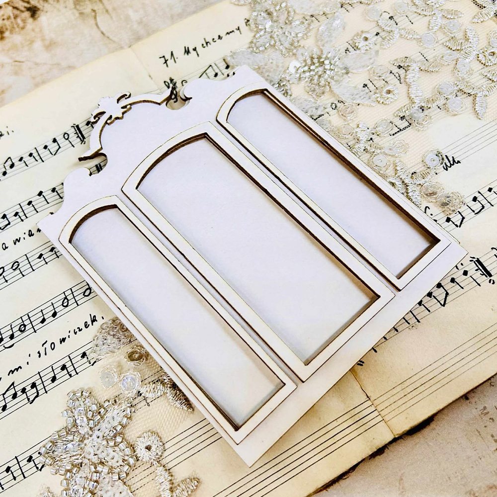 Chipboard shaker box Wardrobe, Behind Closed Doors 11,6x 9,1cm