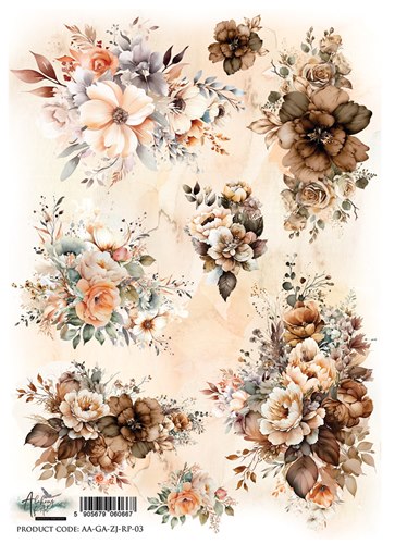 Rice paper 3, Gold Autumn, A4 (21x29,7cm) 25-30g