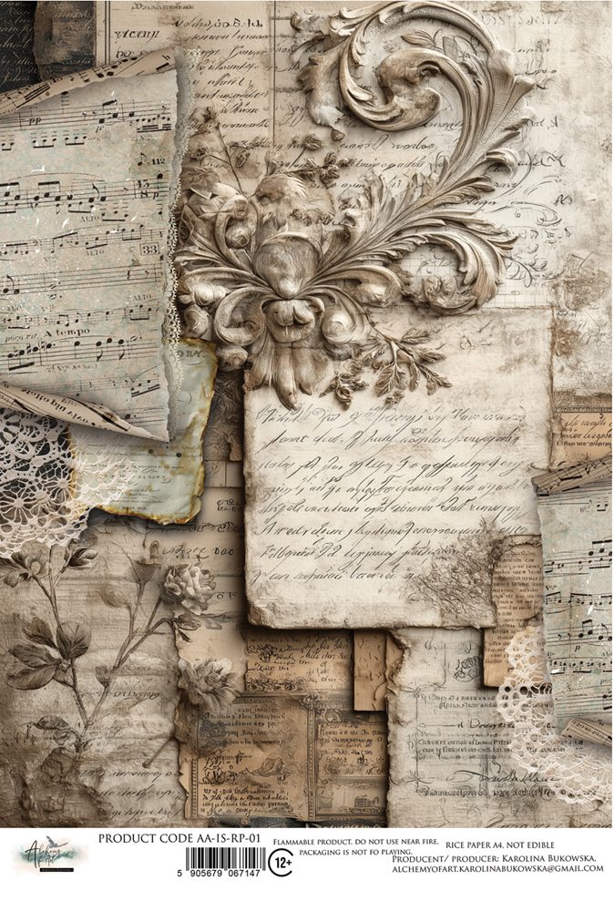 Rice paper 1, In Silence, A4 (21x29,7cm) 25-30g