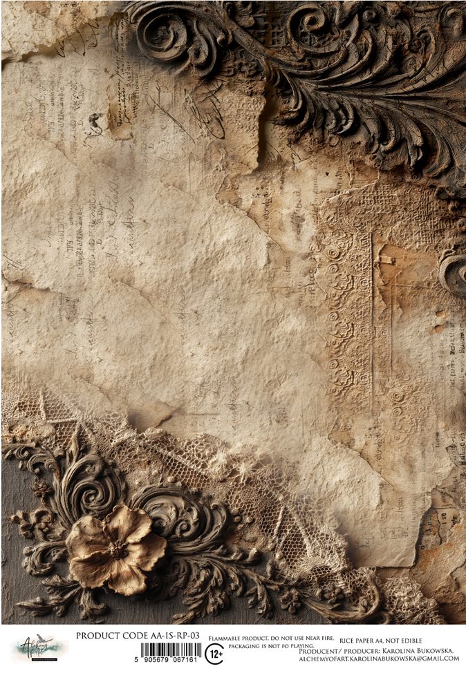 Rice paper 3, In Silence, A4 (21x29,7cm) 25-30g