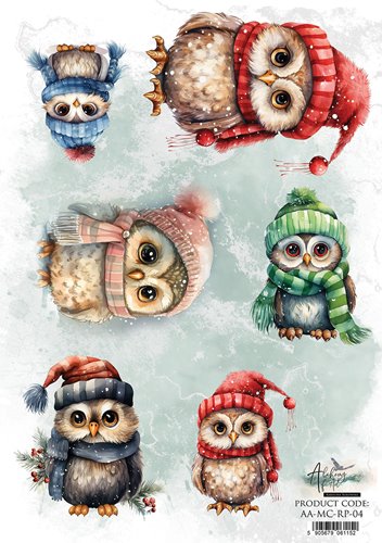 Rice paper 4, Merry Christmas, A4 (21x29,7cm) 25-30g