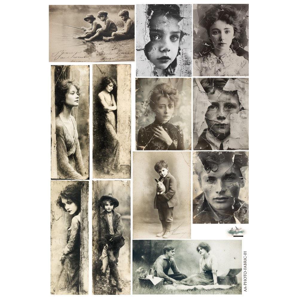 Fabric photo 1, Art, (1 sheet 19x30cm)