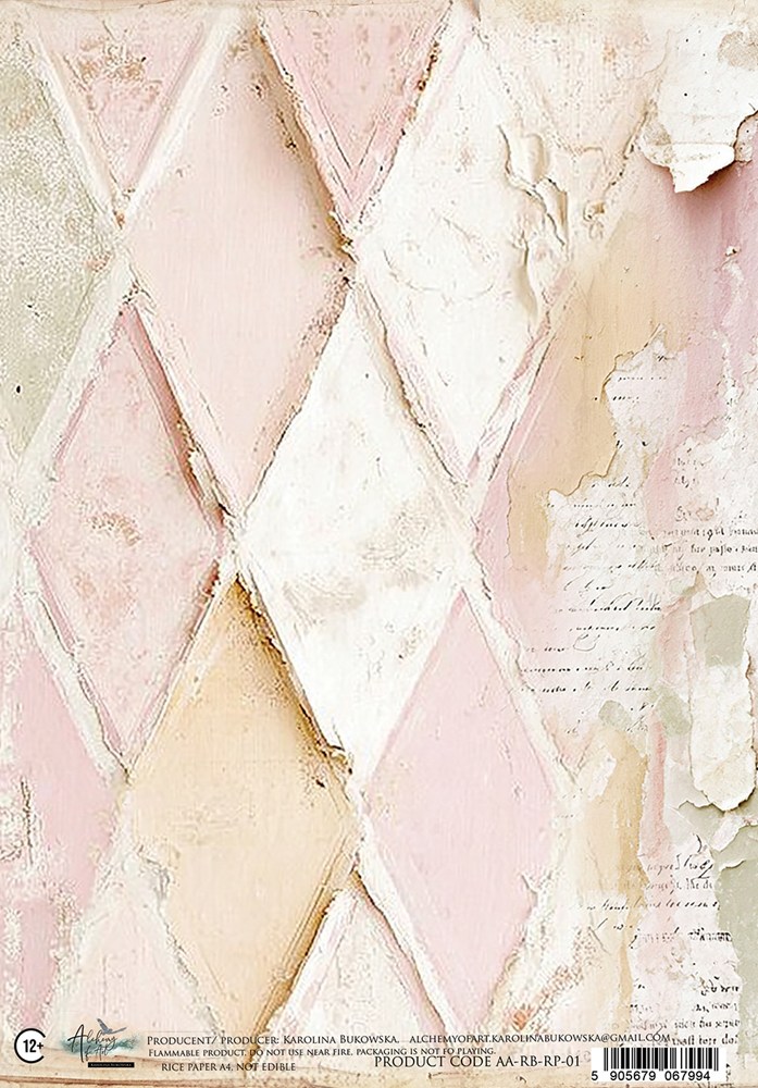 Rice paper 1, Romantic Boho, A4 (21x29,7cm) 25-30g