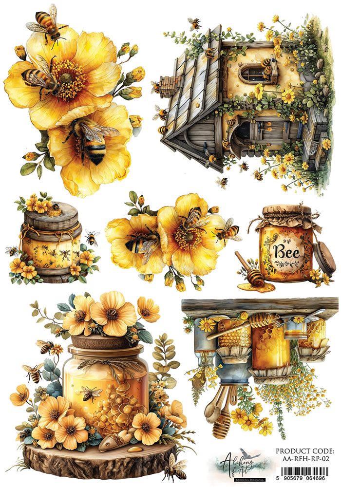 Rice paper 2, Recipe for Happiness, A4 (21x29,7cm) 25-30g