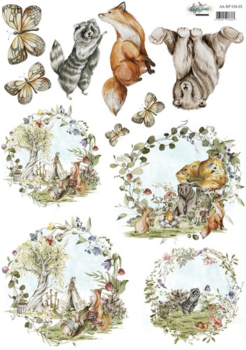 Rice paper Our Adventures, A4 (21x29,7cm) 25-30g