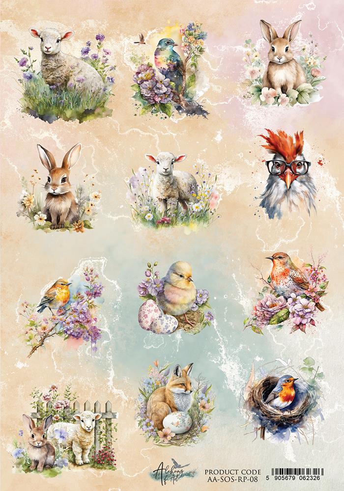 Rice paper 8, Soul of Spring, A4 (21x29,7cm) 25-30g