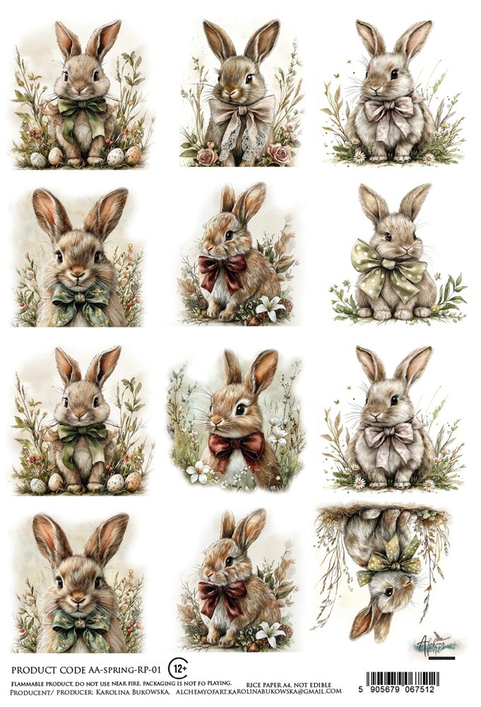 Rice paper 1, Spring, A4 (21x29,7cm) 25-30g