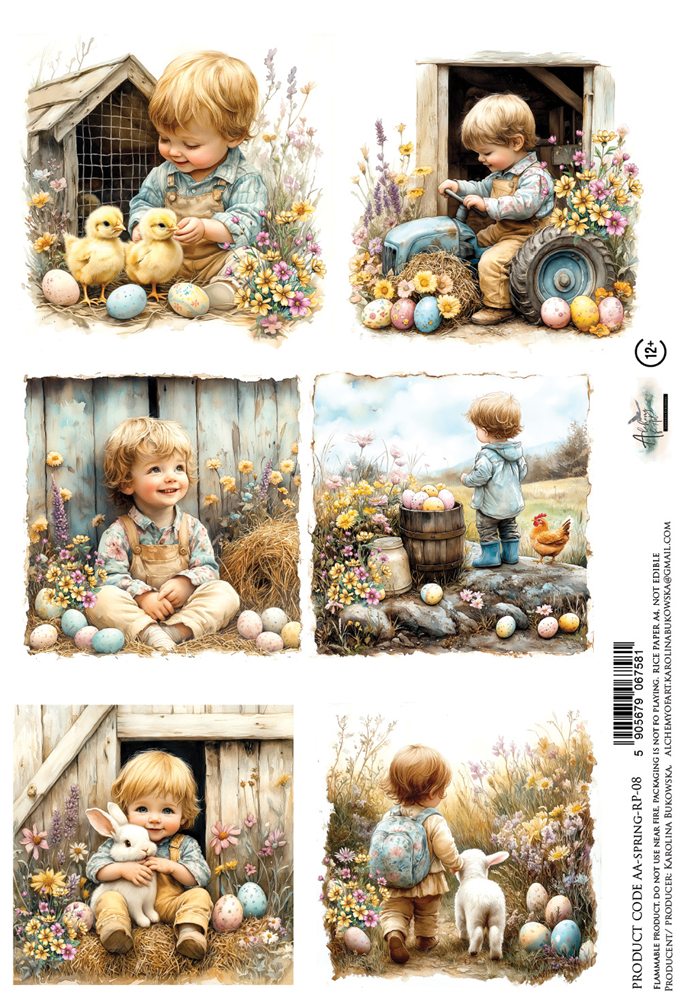 Rice paper 8, Spring, A4 (21x29,7cm) 25-30g