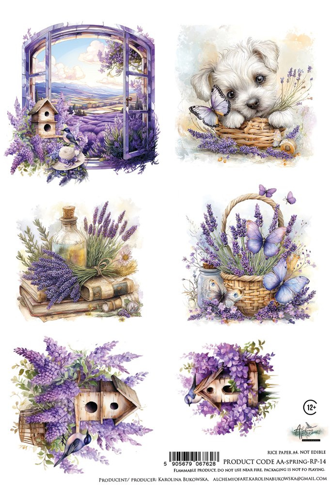 Rice paper 14, Spring, A4 (21x29,7cm) 25-30g