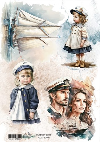 Rice paper 2, Sea Stories, A4 (21x29,7cm) 25-30g