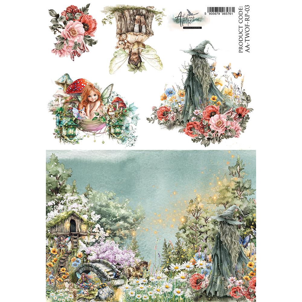 Rice paper 3, The World of Fairies, A4 (21x29,7cm) 25-30g