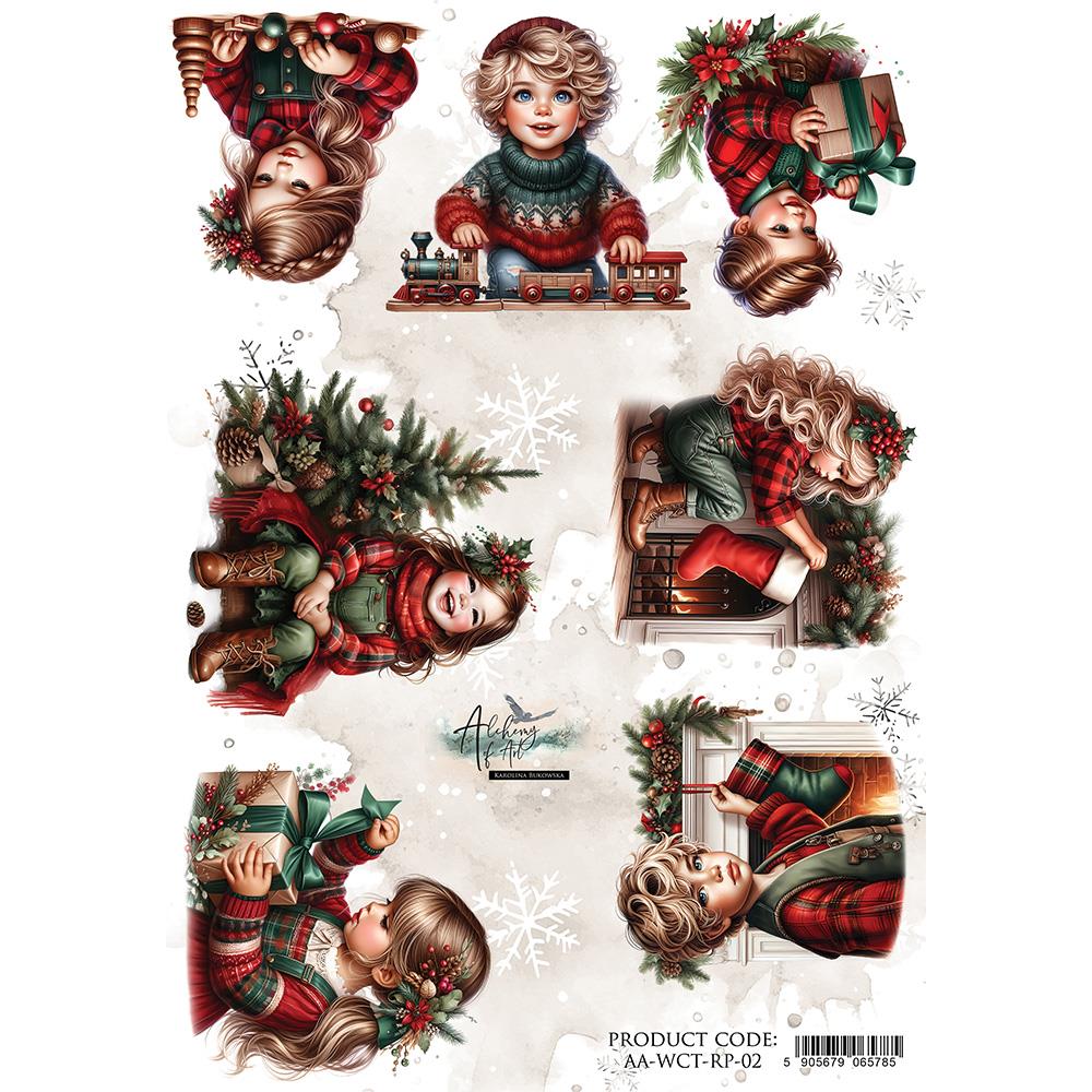 Rice paper 2, Wonderful Christmas Time, A4 (21x29,7cm) 25-30g Rice paper 2, Wonderful Christmas Time, A4 (21x29,7cm) 25-30g