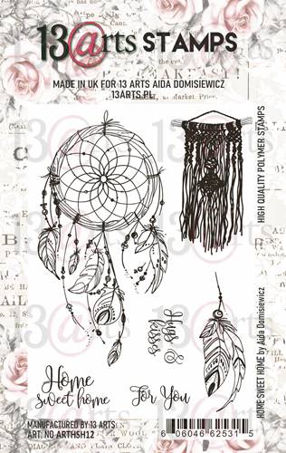 Set of photopolymer stamps A7 Home Sweet Home