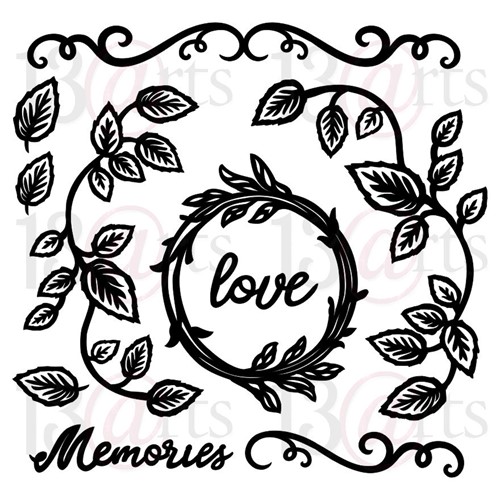 Chipboard Memory Lane, 15x15x0,15 cm