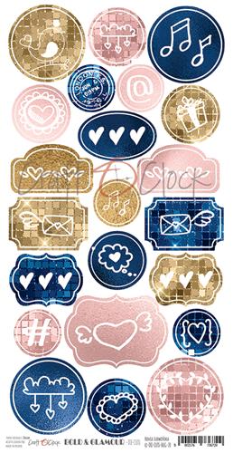 Die-cuts Bold & Glamour, 16x32cm, paper 250 gsm, pre-cut