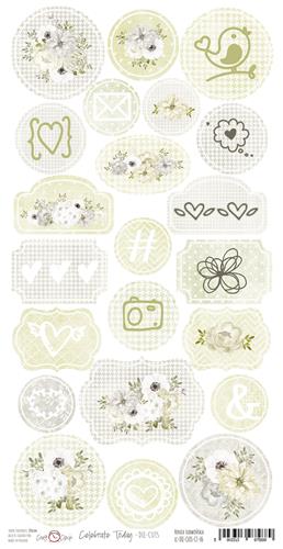 Die-cuts Celebrate Today, 16x32cm, paper 250 gsm, pre-cut