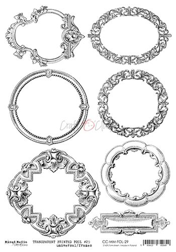 Transparent black printed foil 29 (21,0x29,7cm, 100 microns)