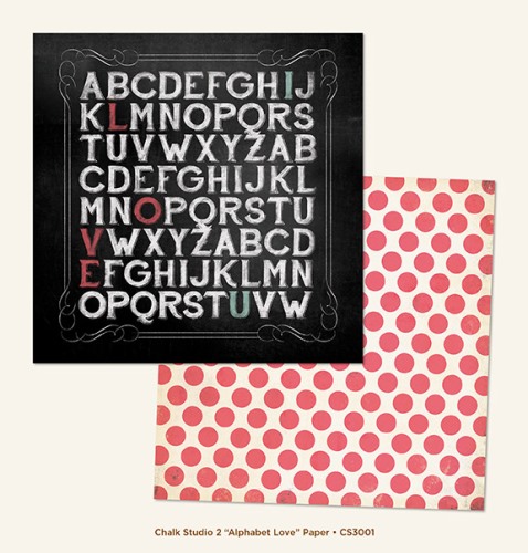 Alphabet Love (1 Sheet of 12x12 Paper)