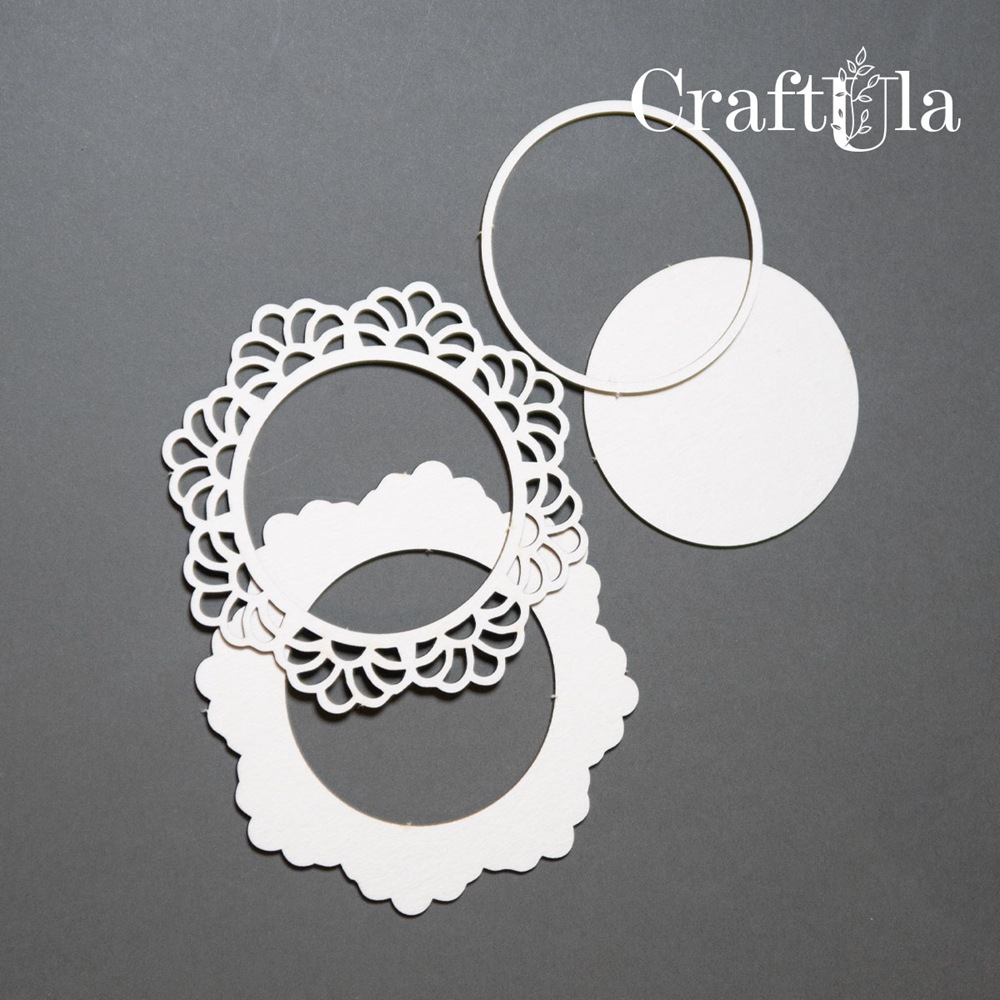 Chipboard Shaker 0463 – Frame - (dia approx. 9cm x0,15cm)