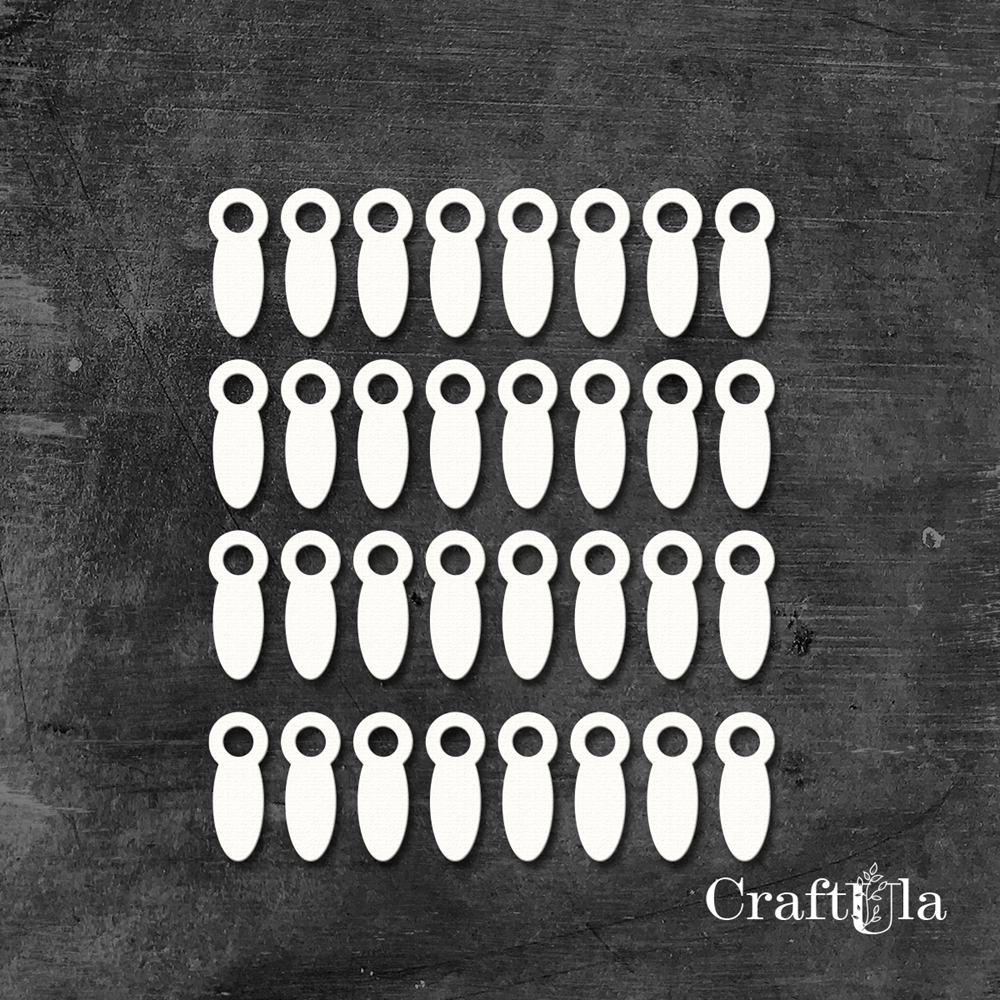 Set of Chipboard Clock Hands (32 pcs, approx. 1,7x0,4x0,15cm) Set of Chipboard Clock Hands (32 pcs, approx. 1,7x0,4x0,15cm)