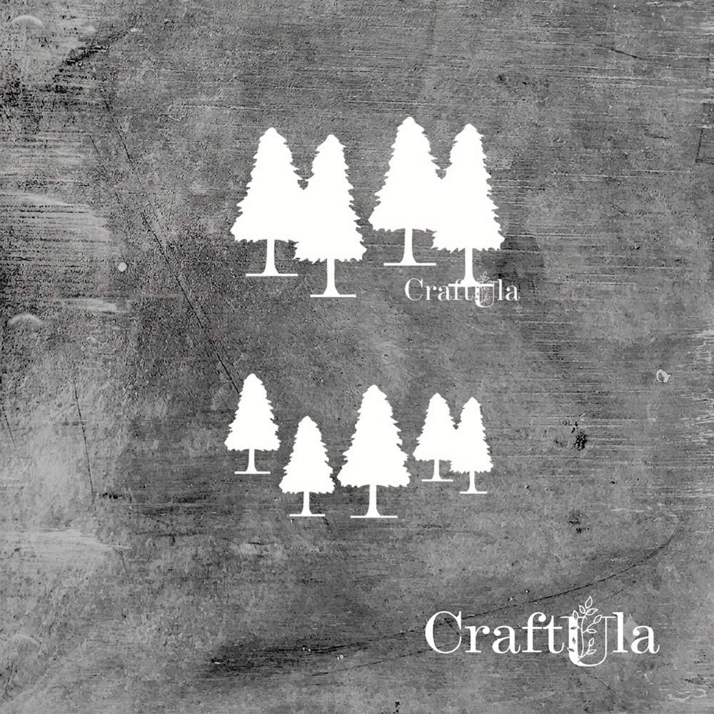 Set of Chipboard Trees (largest 8x6x0,15cm) Set of Chipboard Trees (largest 8x6x0,15cm)