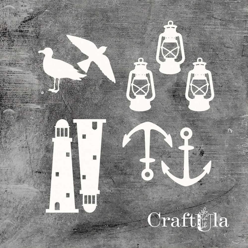 Set of Chipboard Seaside 1 (largest 9x4x0,15cm) Set of Chipboard Seaside 1 (largest 9x4x0,15cm)