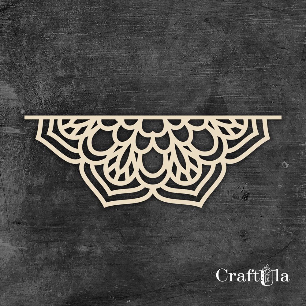 Big Chipboard Mandala 0874 (2 halves, aprox. 15x5cm x0,15cm each) Big Chipboard Mandala 0874 (2 halves, aprox. 15x5cm x0,15cm each)