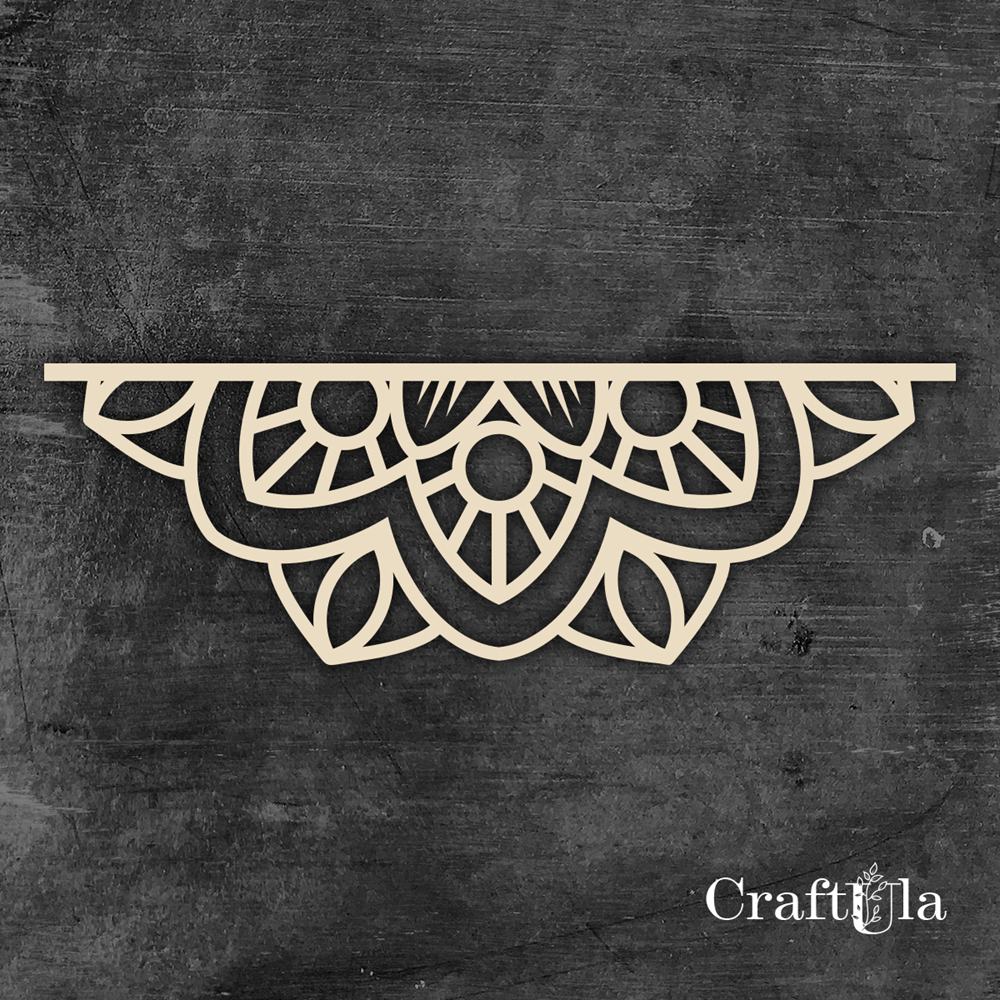 Big Chipboard Mandala 0877 (2 halves, aprox. 15x5cm x0,15cm each) Big Chipboard Mandala 0877 (2 halves, aprox. 15x5cm x0,15cm each)