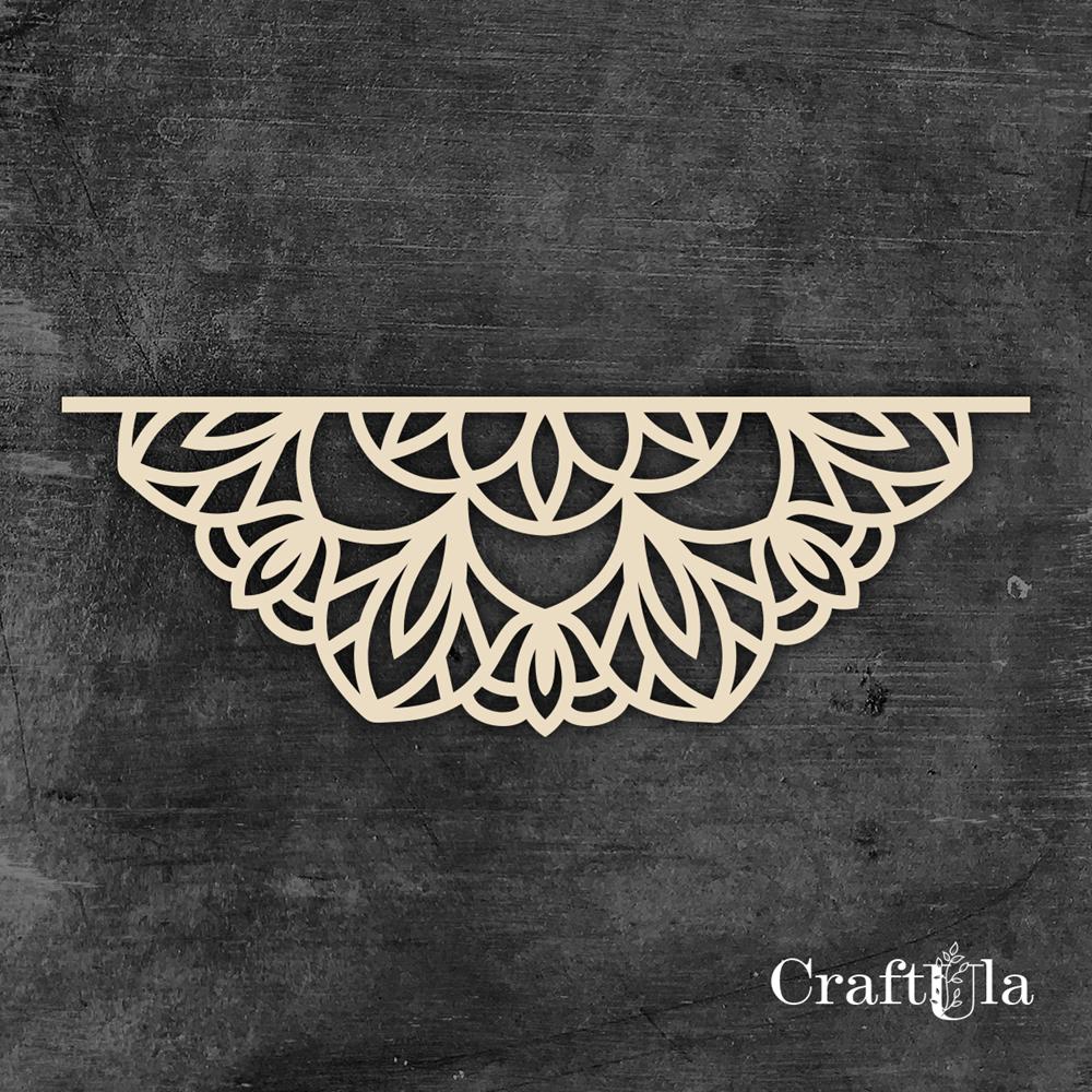 Big Chipboard Mandala 0879 (2 halves, aprox. 15x5cm x0,15cm each) Big Chipboard Mandala 0879 (2 halves, aprox. 15x5cm x0,15cm each)